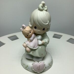 Precious Moments Growing in Grace Age 4 1994 Girl w/ Doll